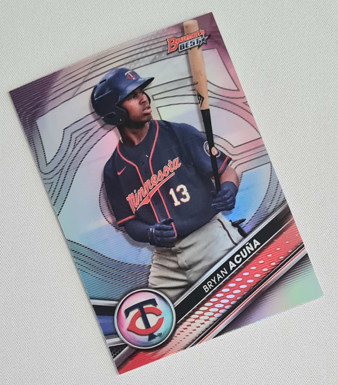 Bryan Acuna - 2022 Topps Finest Baseball MLB Minnesota Twins #TP-14 Refractor