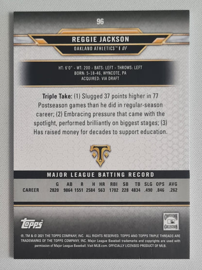 Reggie Jackson - 2021 Topps MLB Baseball Oakland Athletics #96
