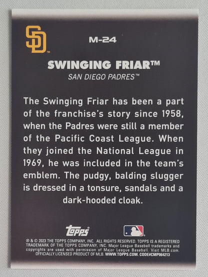 Swinging Friar - 2023 Topps Baseball San Diego Padres Mascot #M-24