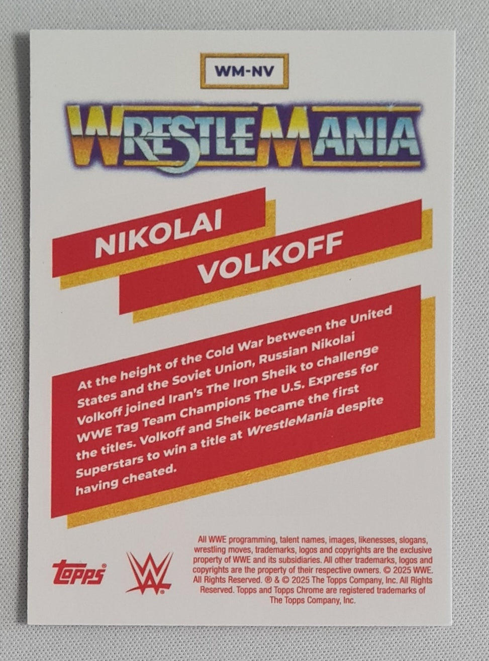 Nikolai Volkoff - 2025 Topps WWE WrestleMania #WM-NV