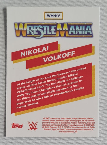Nikolai Volkoff - 2025 Topps WWE WrestleMania #WM-NV