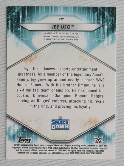 Jey Uso - 2021 Topps WWE Wrestling SMACK DOWN #149