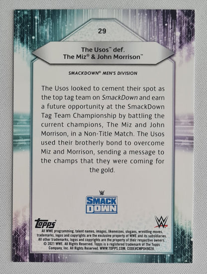 The Usos - 2021 Topps WWE Wrestling SMACK DOWN #29