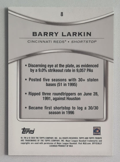 Barry Larkin - 2025 Topps MLB Baseball Cincinnati Reds #8