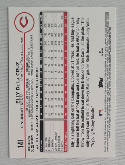 Elly De La Cruz - 2024 Topps MLB Baseball Cincinnati Reds (RC) #141