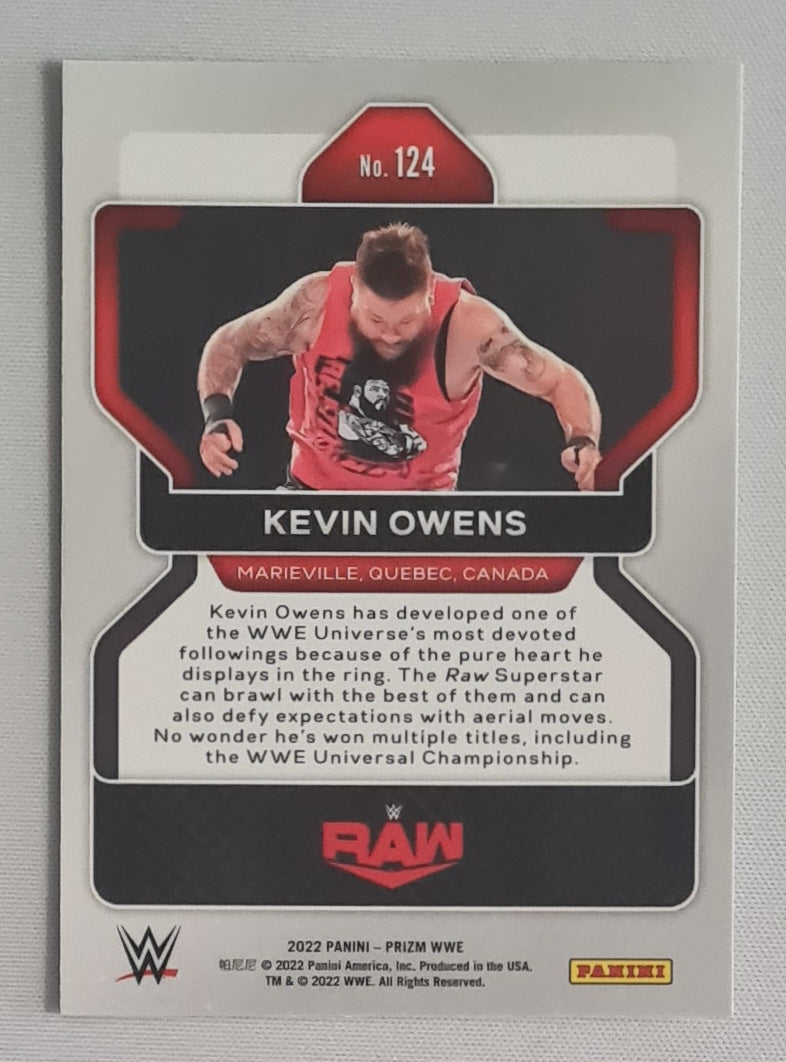 Kevin Owens - 2022 Panini Prizm WWE Wrestling RAW #124