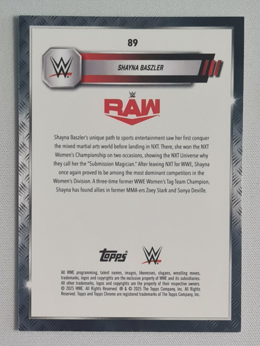 Shayna Baszler - 2025 Topps Chrome WWE Wrestling RAW #89
