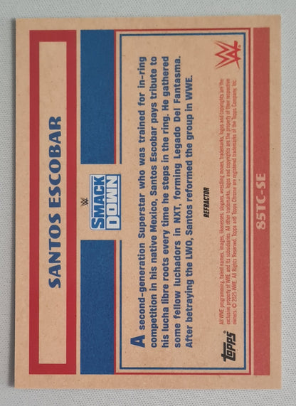 Santos Escobar - 2025 Topps Chrome WWE Wrestling SMACK DOWN #85TC-SE Refractor