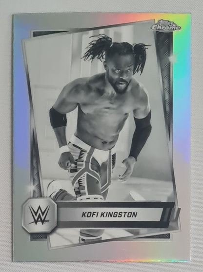 Kofi Kingston - 2025 Topps Chrome WWE Wrestling RAW #166 Refractor
