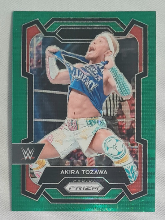 Akira Tozawa - 2024 Panini Prizm WWE Wrestling RAW #128 Green /25