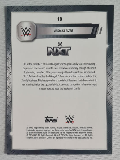 Adriana Rizzo - 2025 Topps Chrome WWE Wrestling NXT #18