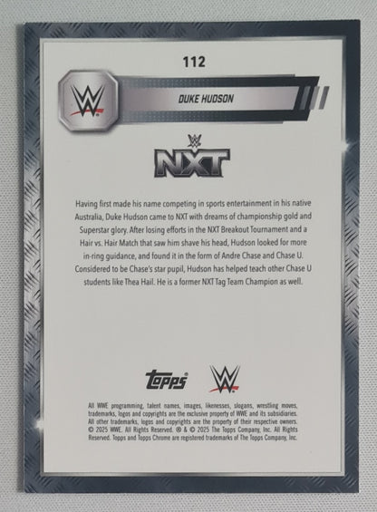 Duke Hudson - 2025 Topps Chrome WWE Wrestling NXT #112