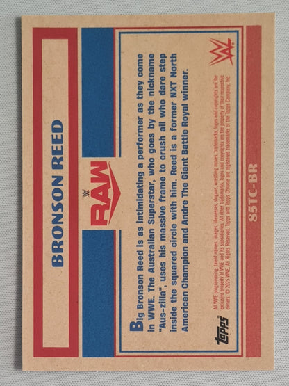 Bronson Reed - 2025 Topps Chrome WWE Wrestling RAW #85TC-BR
