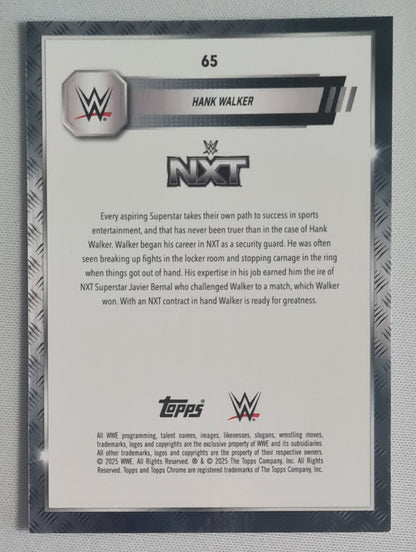 Hank Walker - 2025 Topps Chrome WWE Wrestling NXT #65 Refractor