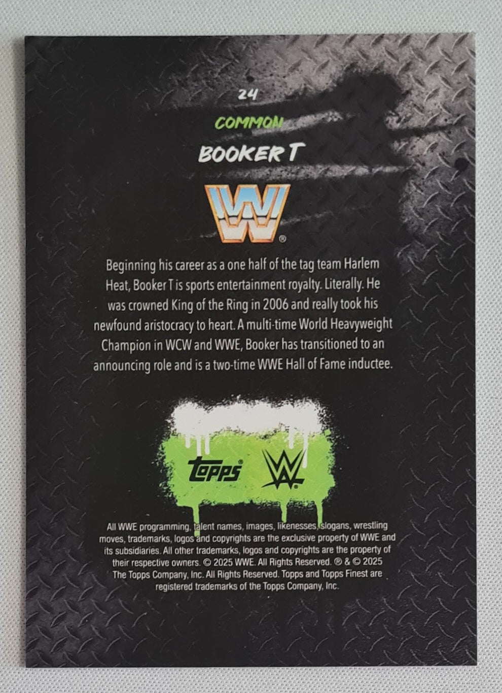 Booker T - 2025 Topps Finest WWE Wrestling #24 Common