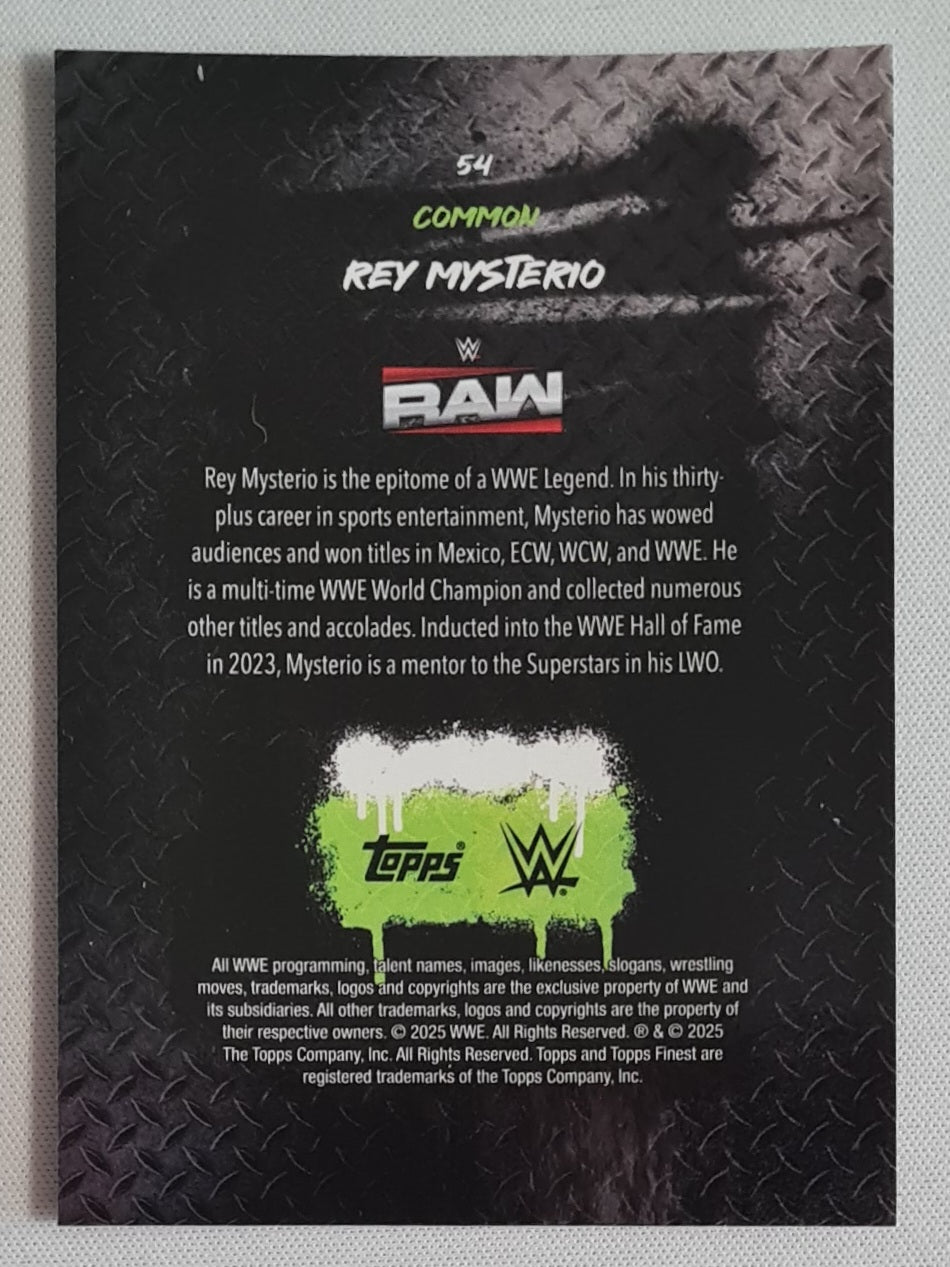 Rey Mysterio - 2025 Topps Finest WWE Wrestling RAW #54 Common