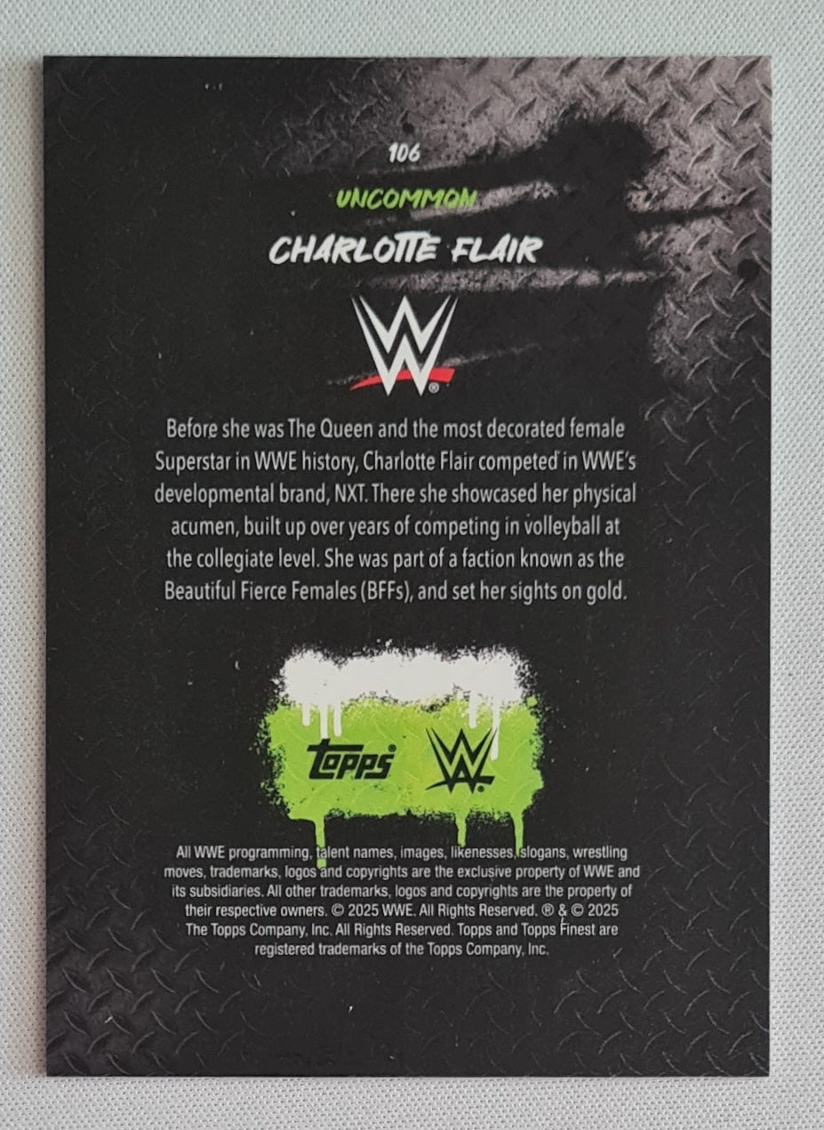 Charlotte Flair - 2025 Topps Finest WWE Wrestling #106 Uncommon