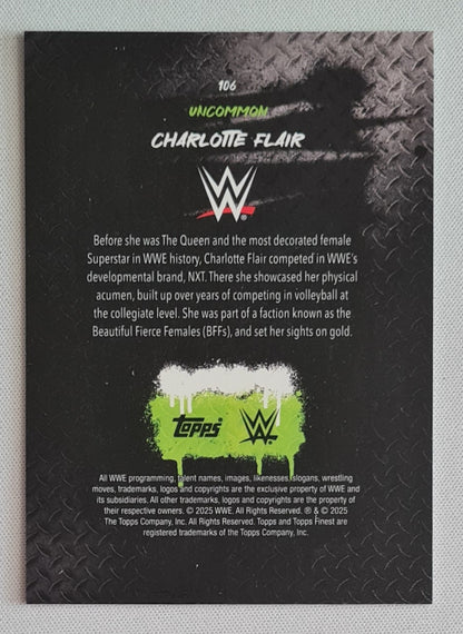 Charlotte Flair - 2025 Topps Finest WWE Wrestling #106 Uncommon