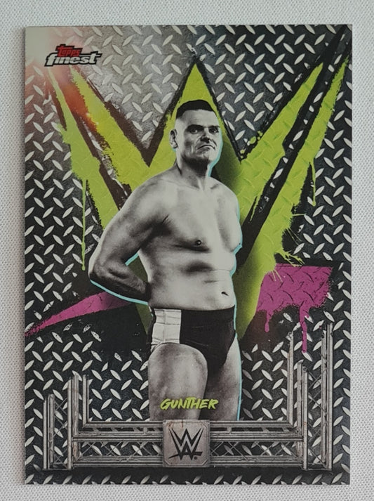 Gunther - 2025 Topps Finest WWE Wrestling RAW #13 Common
