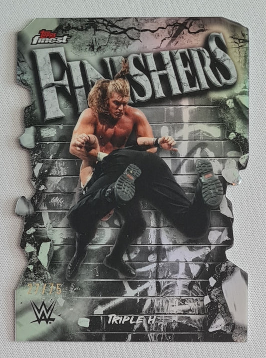 Triple H - 2025 Topps Finest WWE Wrestling FINISHERS #FNS-TH Die Cut /75
