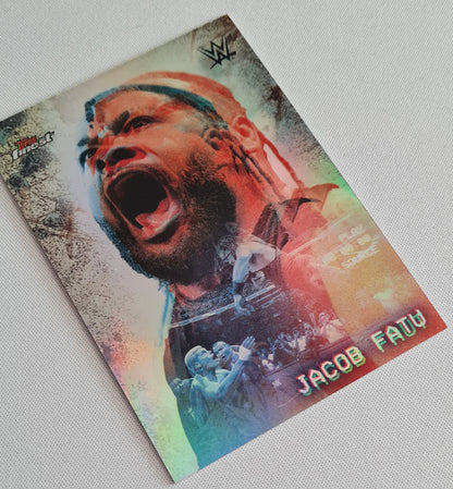 Jacob Fatu - 2025 Topps Finest WWE Wrestling DOUBLE EXPOSURE SMACK DOWN #EXP-JF - SP CASE HIT