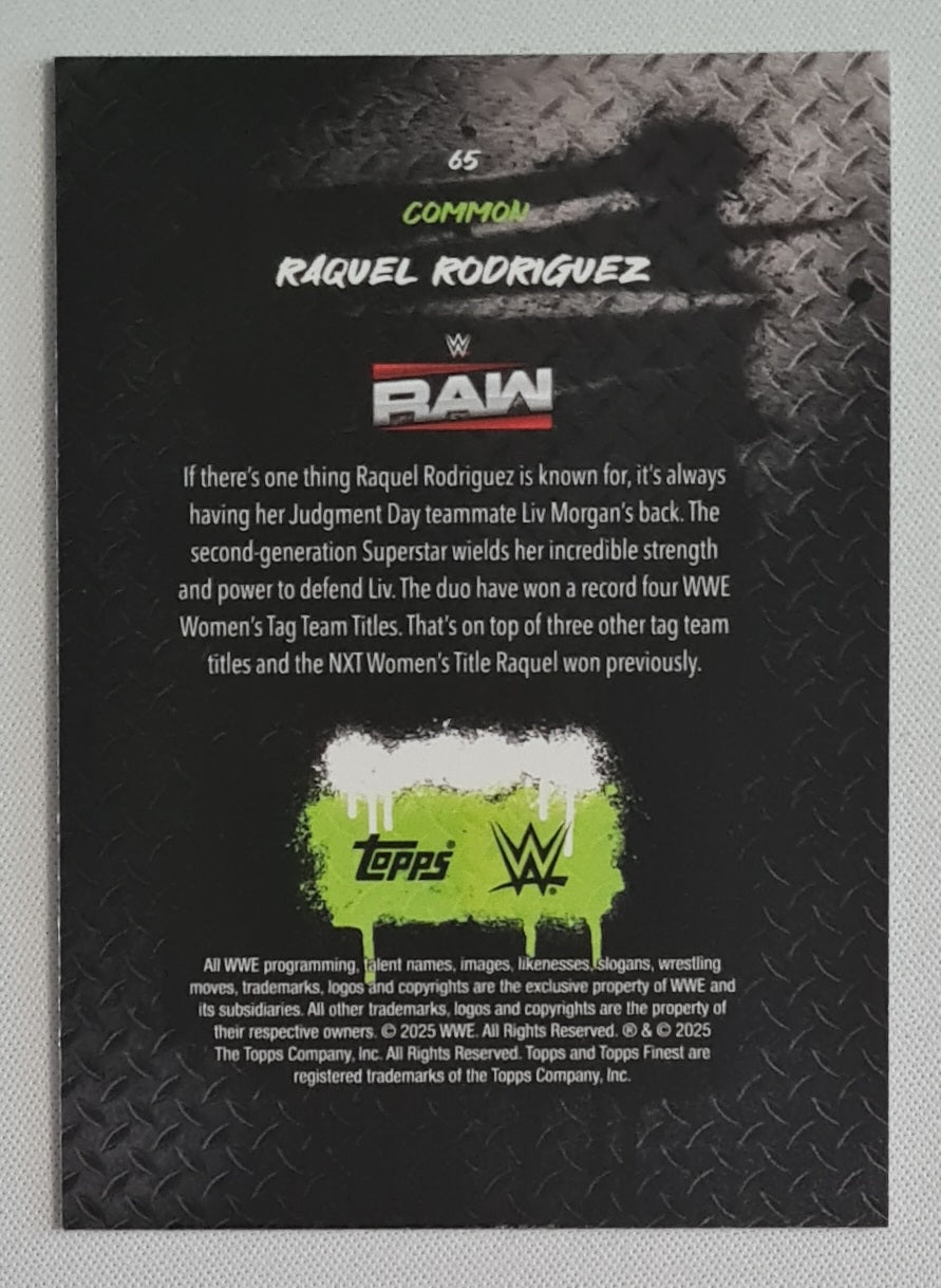 Raquel Rodriguez - 2025 Topps Finest WWE Wrestling RAW #65 Common