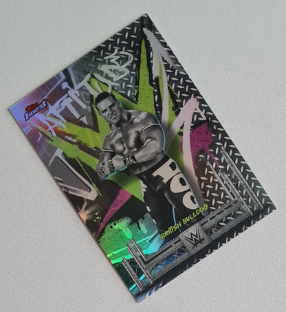 British Bulldog - 2025 Topps Finest WWE Wrestling #229 Rare Attitued Refractor