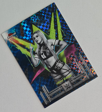 Stevie Turner - 2025 Topps Finest WWE Wrestling NXT #175 Uncommon Blue Checkerboard Refractor /75