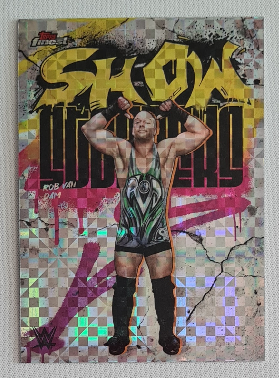 Rob van Dam - 2025 Topps Finest WWE Wrestling SHOW STOPPERS #SSS-RV Checkerboard