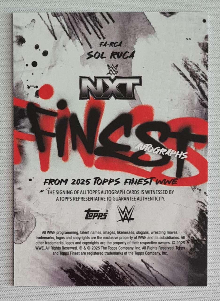 Sol Ruca - 2025 Topps Finest WWE Wrestling NXT FINEST #FA-RCA /Autograph
