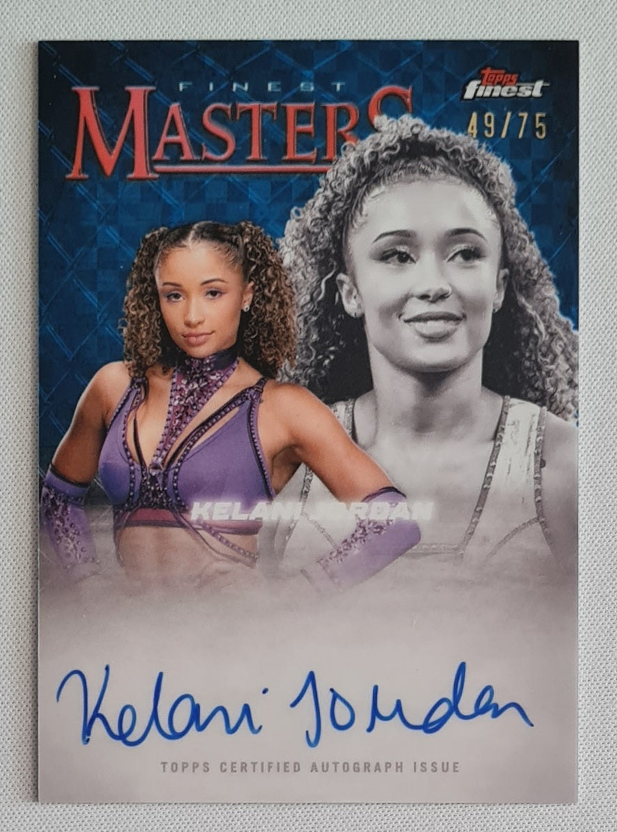 Kelani Jordan - 2025 Topps Finest WWE Wrestling NXT FINEST MASTERS #FM-KJD /75  /Autograph