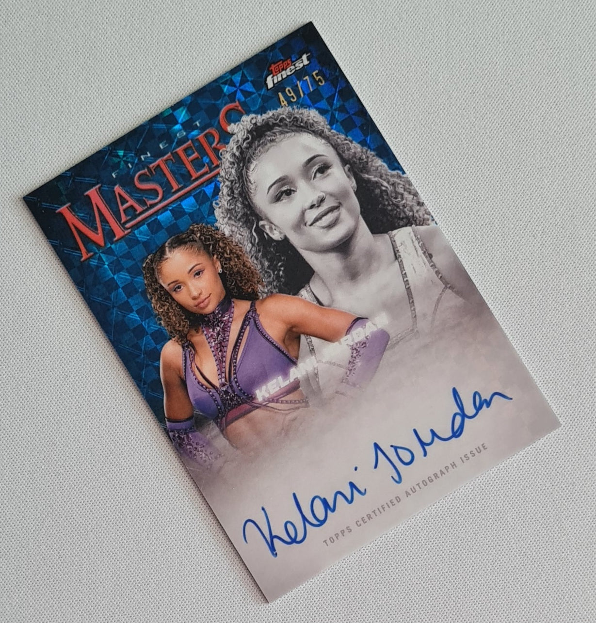 Kelani Jordan - 2025 Topps Finest WWE Wrestling NXT FINEST MASTERS #FM-KJD /75  /Autograph
