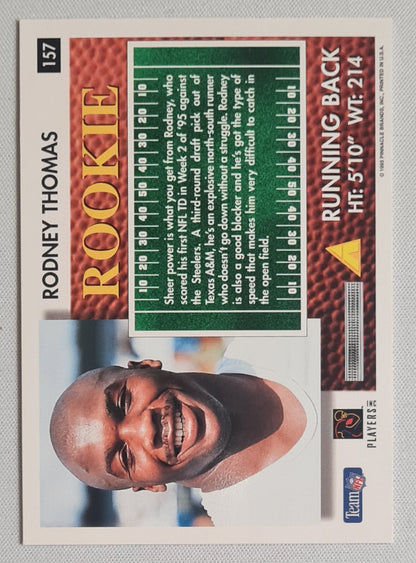 Rodney Thomas - 1995 Pinnacle Score Summit Edition NFL Football Oilers Rookie #157