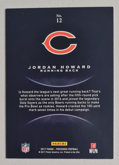 Jordan Howard - 2017 Panini Prefered Football NFL Chicago Bears #12