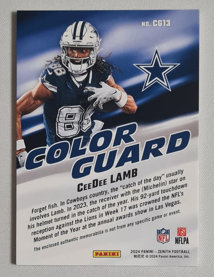 CeeDee Lamb - 2024 Panini Zenith Football NFL Dallas Cowboys #CG13 /Patch