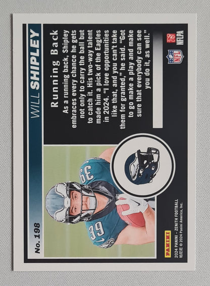 Will Shipley - 2024 Panini Zenith Football NFL Eagles #198