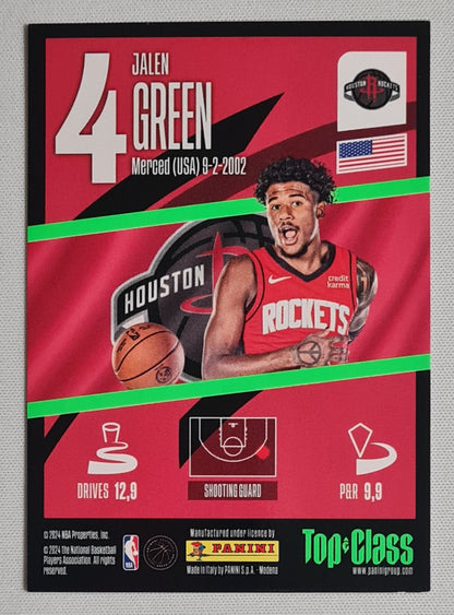 Jalen Green - 2024 Panini Top Class NBA Basketball Houston Rockets SUPER SONIC (TC) #4