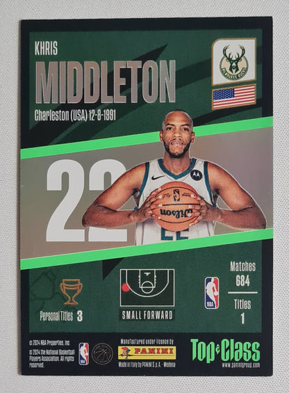 Khris Middleton - 2024 Panini Top Class NBA Basketball Milwaukee Bucks WINNER (TC) #22