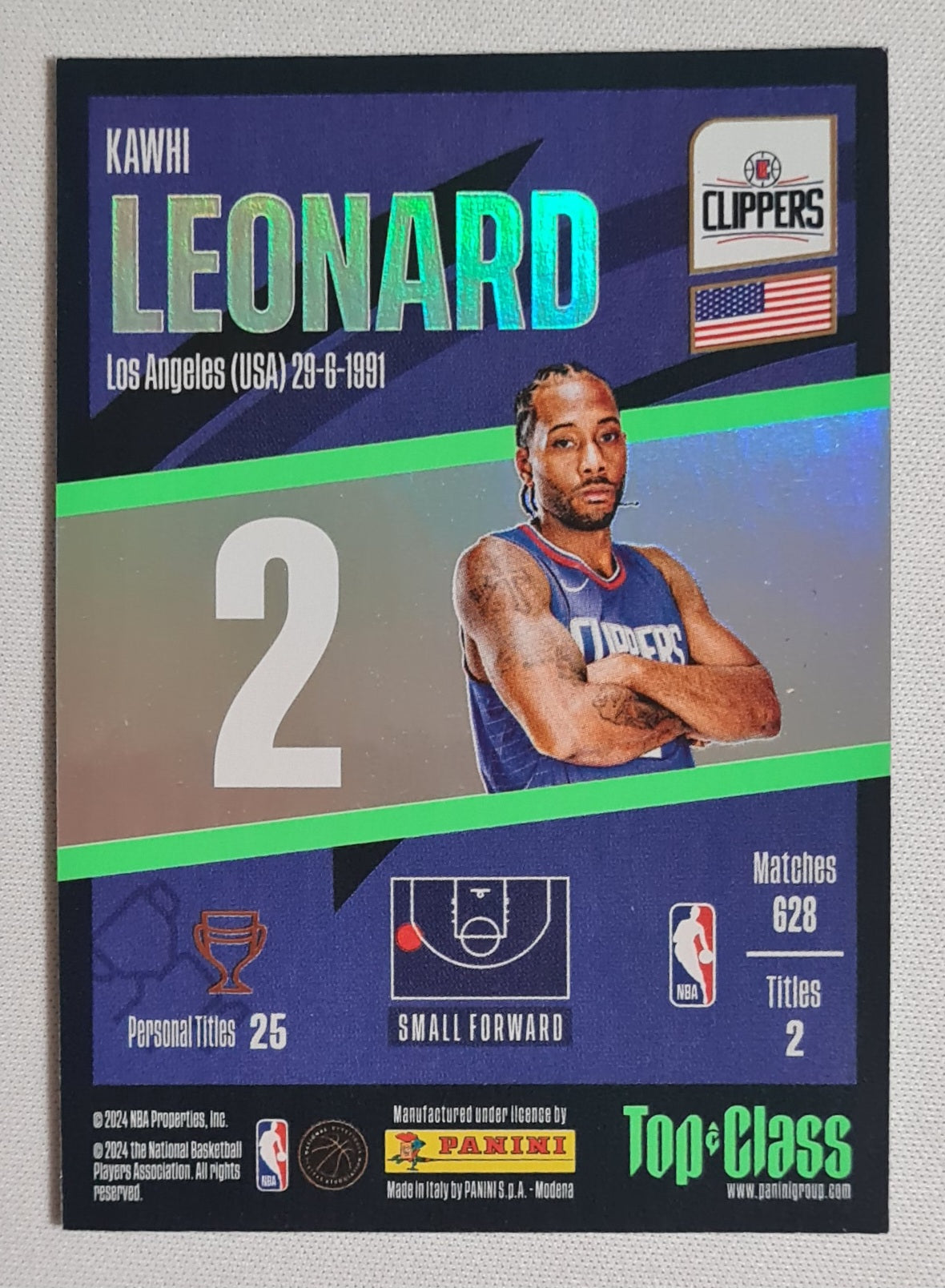 Kawhi Leonard - 2024 Panini Top Class NBA Basketball L.A. Clippers WINNER (TC) #2