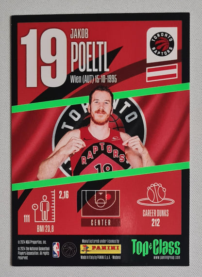 Jakob Poeltl - 2024 Panini Top Class NBA Basketball Toronto Raptors MAX POWER (TC) #19