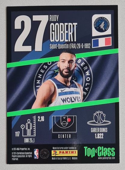 Rudy Gobert - 2024 Panini Top Class NBA Basketball Minnesota Timberwolves MAX POWER (TC) #27