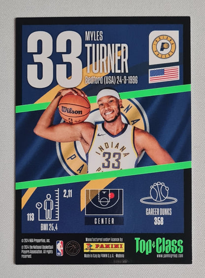 Myles Turner - 2024 Panini Top Class NBA Basketball Indiana Pacers MAX POWER (TC) #33