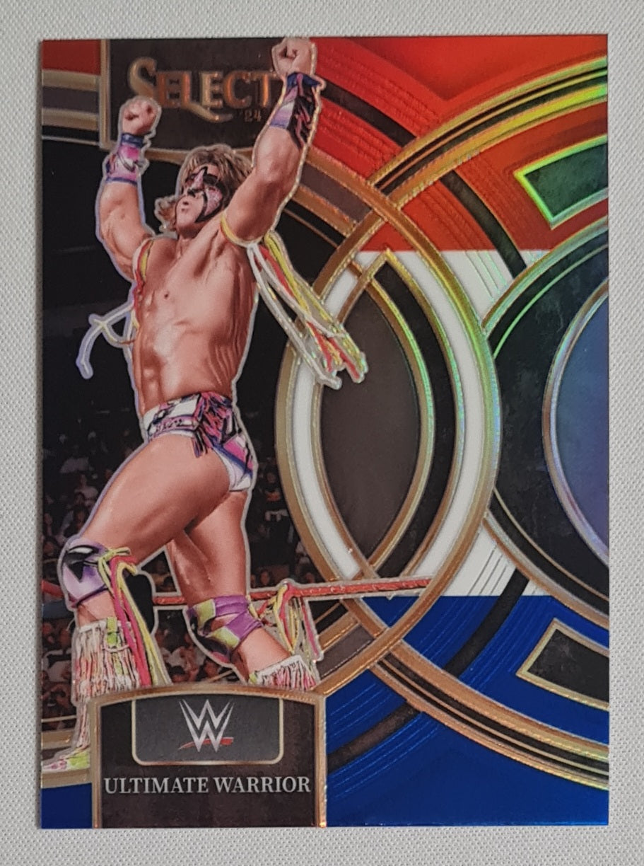 Ultimate Warrior - 2024 Panini Select WWE Wrestling Legends #148 Red/White/Blue Prizm