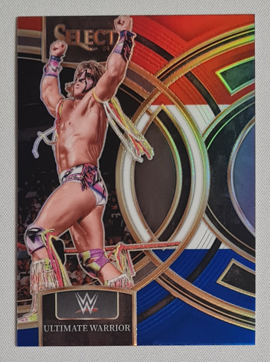 Ultimate Warrior - 2024 Panini Select WWE Wrestling Legends #148 Red/White/Blue Prizm