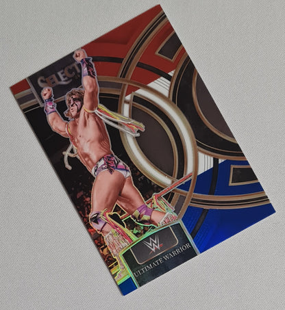 Ultimate Warrior - 2024 Panini Select WWE Wrestling Legends #148 Red/White/Blue Prizm