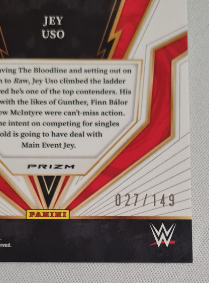 Jey Uso - 2024 Panini Select WWE Wrestling RAW TURBO CHARGED #27 /149