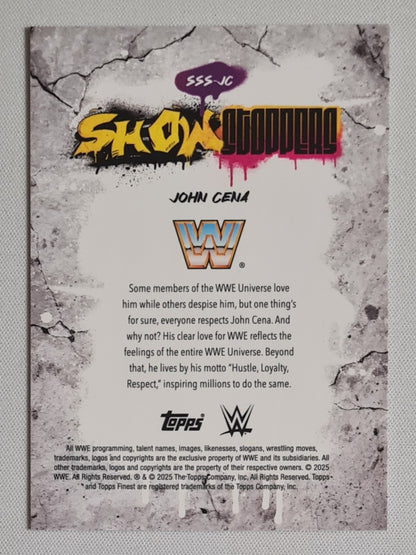 John Cena - 2025 Topps Finest WWE Wrestling SHOW STOPPERS #SSS-JC
