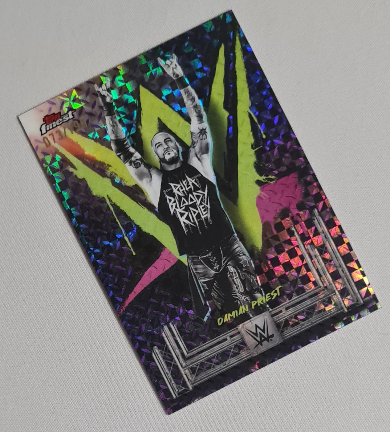 Damian Priest - 2025 Topps Finest WWE Wrestling SMACK DOWN #66 Common /199