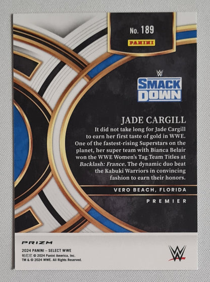 Jade Cargill - 2024 Panini Select WWE Wrestling SMACK DOWN #189 Premier