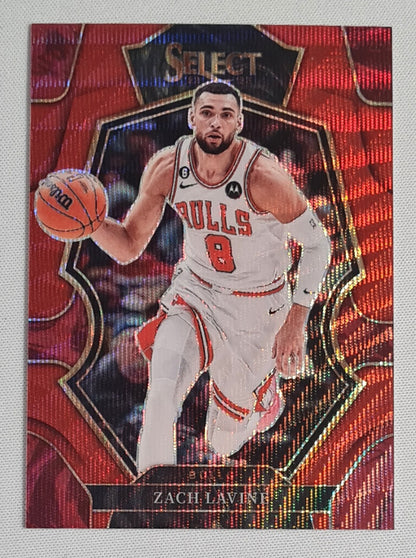 Zach Lavine - 2022/23 Panini Select Basketball NBA Chicago Bulls #134 Premier Level Prizm